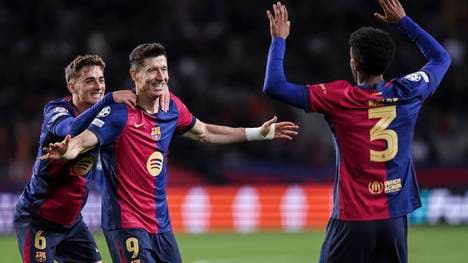 Robert Lewandowski hat bei Barcas Sieg gegen UD Barbastro einen Doppelpack erzielt