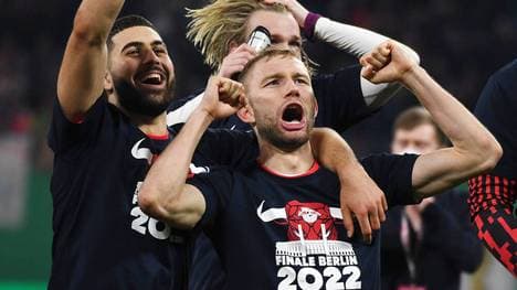 Konrad Laimer nach Leipzigs Einzug ins Pokalfinale