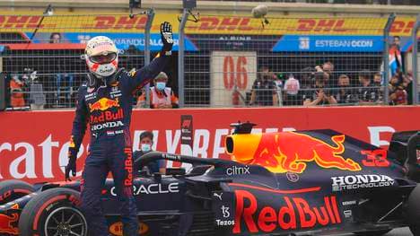 Max Verstappen im Red Bull holte sich die Pole Position für den Frankreich-GP