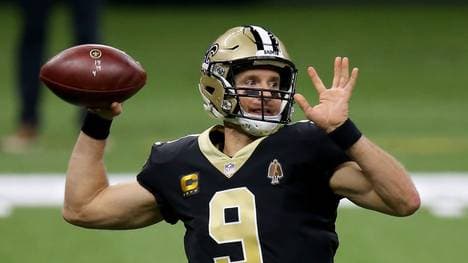 Drew Brees führt mit 7021 Completions das Pass-Ranking der NFL an