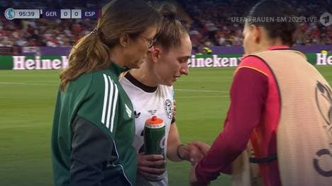 Sophia Kleinherne musste verletzt ausgewechselt werden