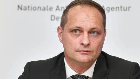 NADA-Vorstandschef Mortsiefer am Dienstag in Berlin