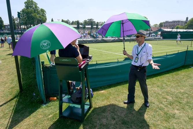 Hitze setzt Hawk-Eye zu: Wimbledon-Quali unterbrochen