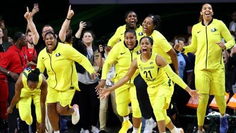 Die Spielerinnen von Seattle Storm durften zum insgesamt dritten Mal einen Meistertitel bejubeln