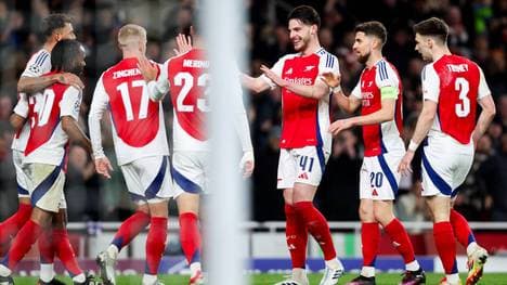 Der FC Arsenal steht im Viertelfinale der Champions League