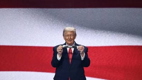 US-Präsident Donald Trump bei der WM-Auslosung