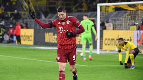 Robert Lewandowski erzielte seinen 117. Auswärtstreffer