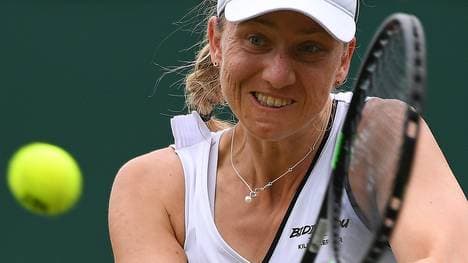 Für Mona Barthel war bereits nach dem ersten Spiel in Wuhan Schluss