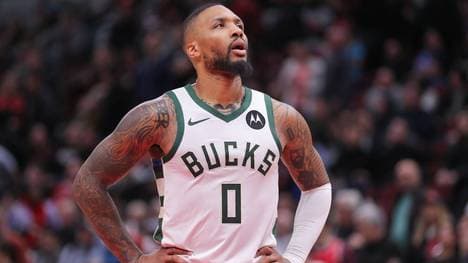 Damian Lillard droht mit einer Achillessehnenzerrung in den NBA-Playoffs auszufallen