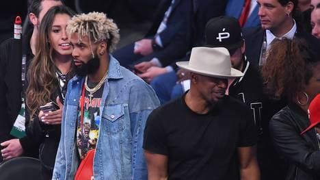 Odell Beckham Jr. (M.) besuchte zuletzt das All-Star Game der NBA