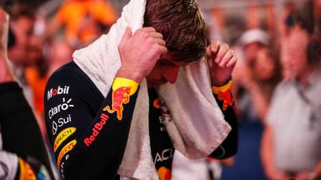 Auch Max Verstappen war von den Strapazen in Katar sichtlich gezeichnet