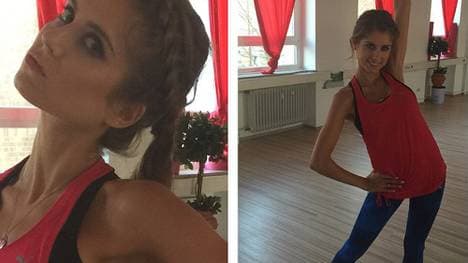 Übung macht den Meister: Cathy Fischer beim Training.