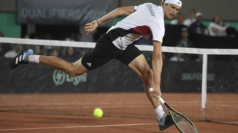 Zverev bei einem Qualifikations-Match für den Davis-Cup