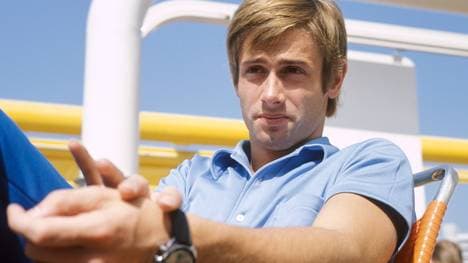 Roland Matthes im olympischen Dorf in München 1972