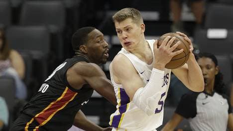 Moritz Wagner (r.) hat mit den Lakers auch im zweiten Spiel der Summer League eine Pleite kassiert