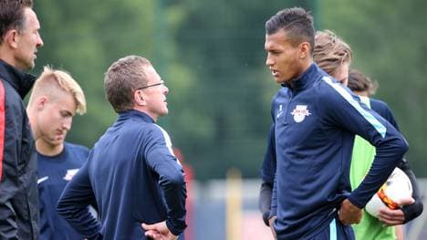 Davie Selke (r.) wechselte von Werder Bremen nach Leipzig
