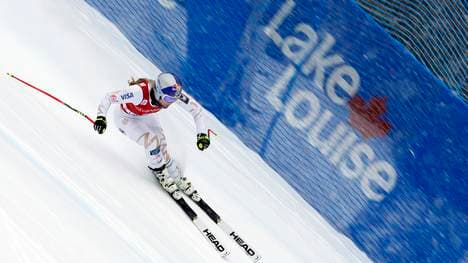 Lindsey Vonn sorgte in Lake Louise für einen Schockmoment