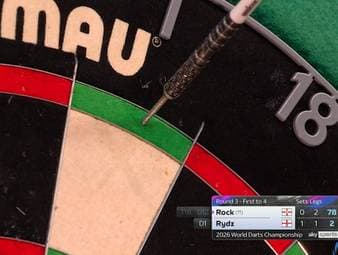 Callan Rydz sorgt im Spiel gegen Josh Rock für eine absolute Seltenheit, die sogar SPORT1-Experte Robert Marijanovic erst einmal in seiner TV-Karriere gesehen hat.