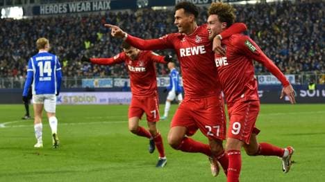 Erlösung beim FC: Selke (2.v.r.) trifft in Darmstadt