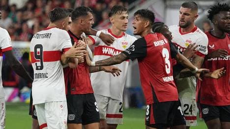 Im Supercup zwischen Bayer Leverkusen und dem Vfb Stuttgart ging es heiß her