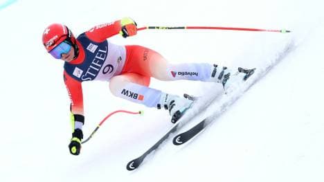 Corinne Suter im Super-G von Sun Valley im März 2025 