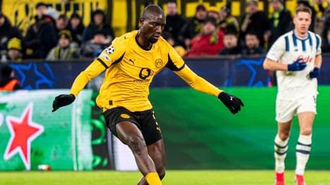 BVB-Angreifer Serhou Guirassy erzielte im Hinspiel schon nach wenigen Minuten die Führung für Dortmund! 
