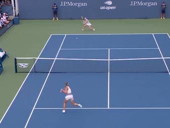 Eva Lys steht zum dritten Mal in ihrer Laufbahn in der 2. Runde der US Open in New York. Sie setzt sich gegen die tschechische Qualifikantin Gabriela Knutson durch.