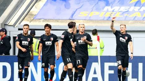 Andre Hahn hat bei seiner Rückkehr zum FC Augsburg direkt getroffen