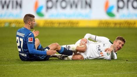 Christoph Kramer (r.) kam mit der Borussia nur zu einem Remis gegen die TSG