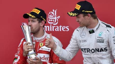 Sebastian Vettel musste sich in Baku mit dem zweiten Rang begnügen
