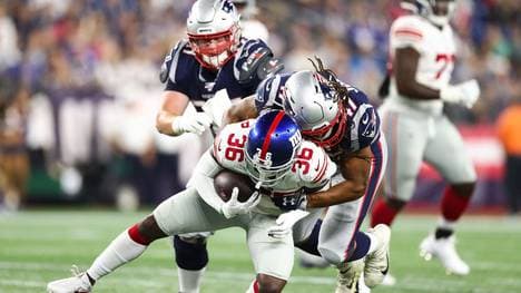 Die New England Patriots verlieren gegen die New York Giants