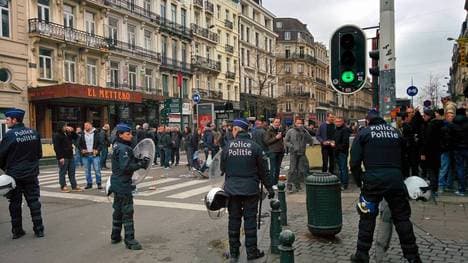 Die belgische Polizei war im Vorfeld des Europa League Spiels in Alarmbereitschaft