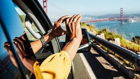 Bei der Fahrt durch die USA ist das Auto für Touristen das perfekte Transportmittel