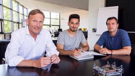 Ilkay Gündogan (M.) spielt seit 2011 für den BVB