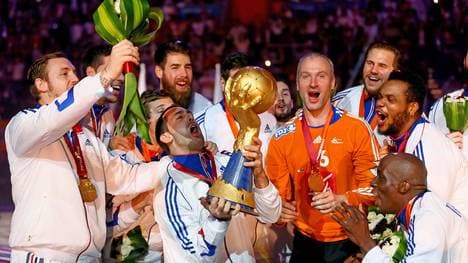 WM 2015, Frankreich, Titel, Trophäe, Thierry Omeyer, Michael Guiguo