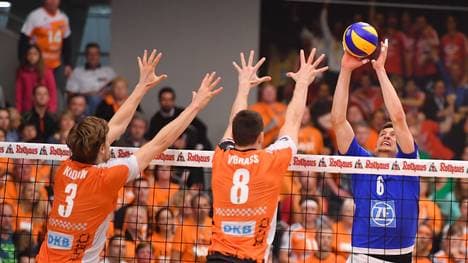 Der VFB Friedrichshafen und Berlin Recycling Volleys bestritten 2017 das Finale