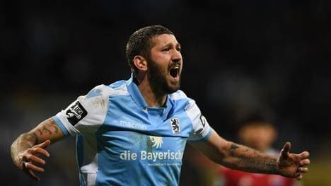 Sascha Mölders traf beim Sieg von 1860 München gegen Viktoria Köln doppelt