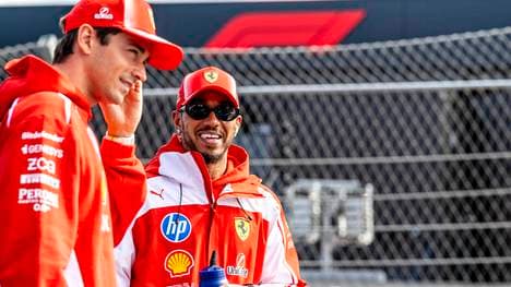Charles Leclerc und Lewis Hamilton legen im Training von Monza vor