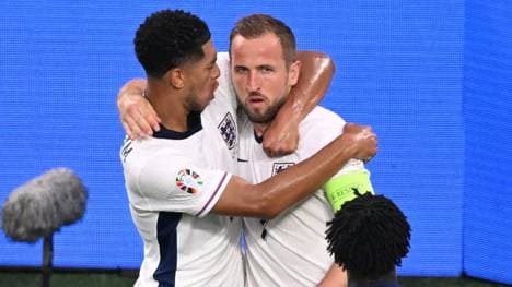 Harry Kane (r.) und Jude Bellingham