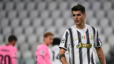 Juventus Turin mit Alvaro Morata trifft auf Neapel