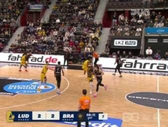 Spiel Highlights zu MHP RIESEN Ludwigsburg - Basketball Löwen Braunschweig