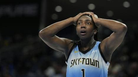 Elizabeth Sky beim WNBA-Spiel am Freitag