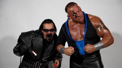 PCO (r.) mit seinem Manager D. Destro