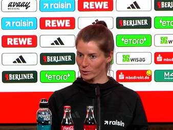 Nach der Kritik von Felix Magath weiß sich Marie-Louise Eta zu wehren. Wegen fehlender Erfahrung hat die Union-Trainerin wenig Sorgen.