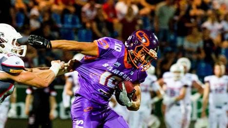 David Giron Jansa ist mit den Frankfurt Universe gegen die Ingolstadt Dukes gefordert