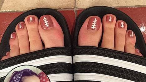 Voll auf den Super Bowl eingestimmt: Katy Perry.