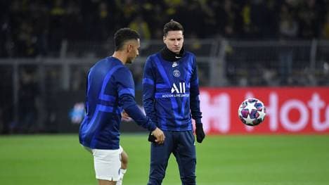 Thilo Kehrer (l.) und Julian Draxler gelten unter Mauricio Pochettino als Streichkandidaten 