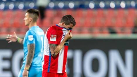 Norman Theuerkauf war der Pechvogel des 1. FC Heidenheim in der Relegation gegen Werder Bremen