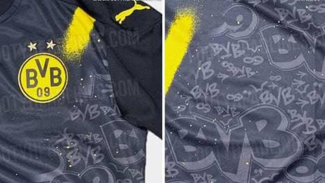Im geleakten BVB-Trikot finden sich einige Graffiti-Elemente