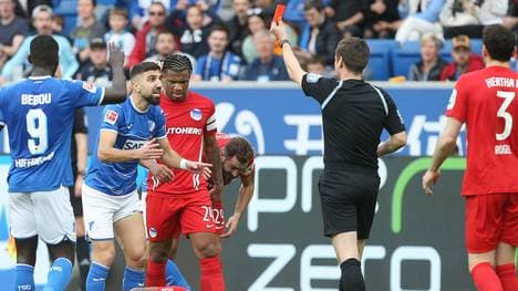 Munas Dabbur flog gegen die Hertha blitzschnell vom Platz